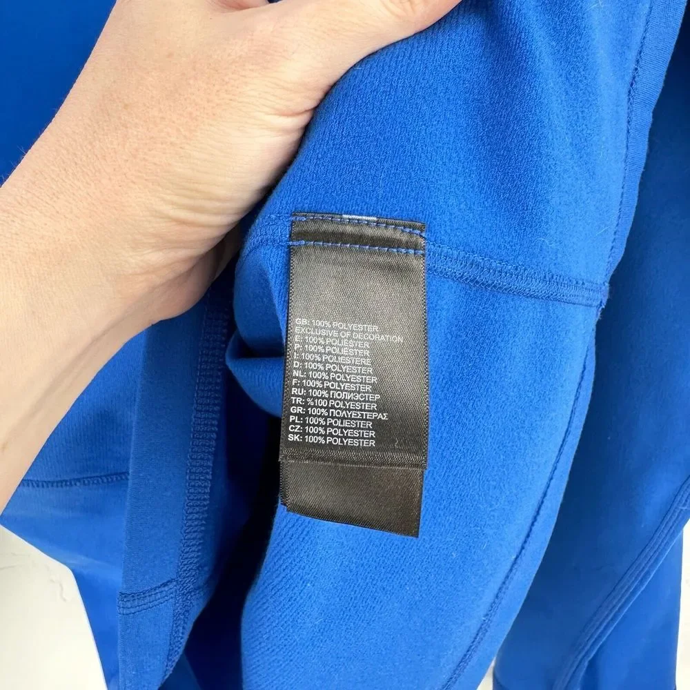 The North Face LIGHTWEIGHT JACKET Mens Large Blue Quarter Zip Mock‎ Neck